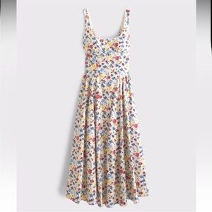 NWT Abercrombie & fitch Dylan bra free midi floral dress